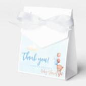 Niedlich Blue Teddy Bear Baby Dusche Geschenkschachtel (Vorderseite)