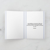 Niedlich Blue und White Trex Husband 60. Geburtsta Karte (Innenseite)