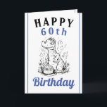 Niedlich Blue und White Trex Husband 60. Geburtsta Karte<br><div class="desc">Niedlich Blue und White Trex Husband 60. Geburtstag, ein lustiges und cooles Design für jeden, der eine einzigartige Geburtstagskarte für seinen Ehemann zum Geburtstag sucht. Das Design ist einfach und auffällig, es enthält einen lustigen Trex mit einem Geburtstagskuchen und bearbeitbaren Textinformationen. Wenn Sie Probleme mit der Anpassung der Vorlage haben,...</div>
