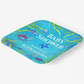 Niedlich Blue Under Sea Boy Baby Shower Napkins Cl Pappteller (Gewinkelt)