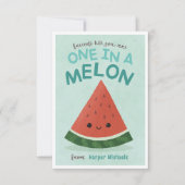 Niedlich Blue Watermeline Schule Einladung (Vorderseite)