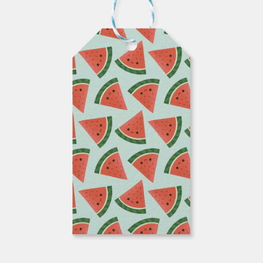 Niedlich Blue Watermeline Schule Geschenkanhänger (Rückseite)