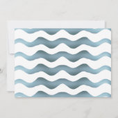 Niedlich Blue Wave Boy Geburtstag Dankeskarte (Rückseite)