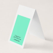 Niedlich Blue White Eleganto Moderne Visitenkarten (Vorderseite)