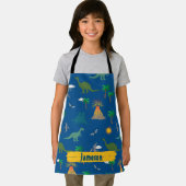 Niedlich Blue Wildlife Dinosaurier Muster Personal Schürze (Insitu)
