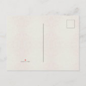 Niedlich Blue Zebra Blue Floral Baby Dusche Einladungspostkarte (Rückseite)