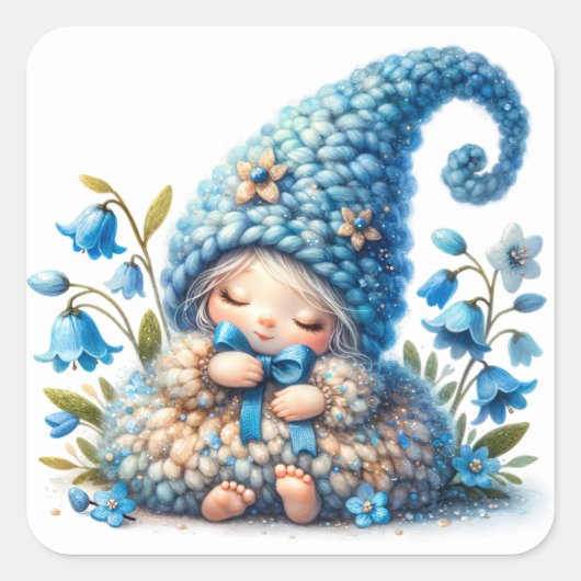 Niedlich Bluebell Fairy Stickers (Vorderseite)