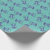 Niedlich Blueberry Pi Symbol Mathematiker Lehrer Geschenkpapier (Ecke)