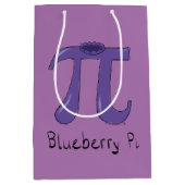 Niedlich Blueberry Pi Symbol Mathematiker Lehrer Mittlere Geschenktüte (Vorderseite)