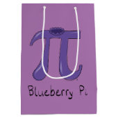 Niedlich Blueberry Pi Symbol Mathematiker Lehrer Mittlere Geschenktüte (Rückseite)