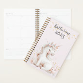 Niedlich Blush and Mint Unicorn Gold Glitzer Name Planer (Anzeige)