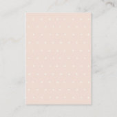 Niedlich Blush Blumenkartentuch Kinderdusche Begleitkarte (Rückseite)