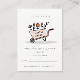 Niedlich Blush Blumenkartentuch Kinderdusche Begleitkarte