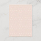 Niedlich Blush Blumenschmuck Beratung für Mum Baby Begleitkarte (Rückseite)