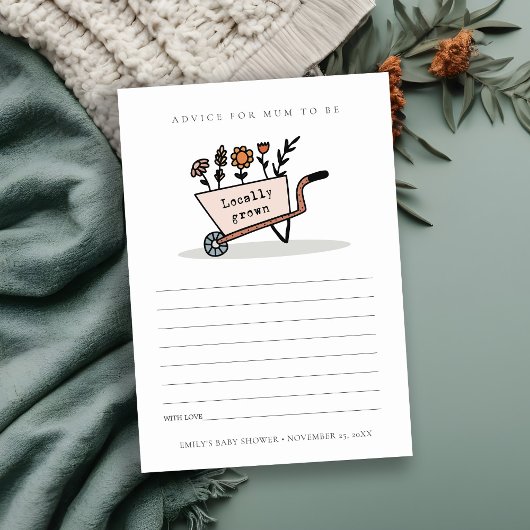 Niedlich Blush Blumenschmuck Beratung für Mum Baby Begleitkarte