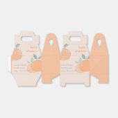 Niedlich Blush Peach Orange Fruity Bold Babydusche Geschenkschachtel (Ungefaltet)