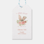 Niedlich Blush Pink Bläserblütendusche Geschenkanhänger (Vorderseite)