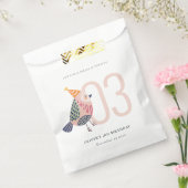 Niedlich Blush Pink Boho Birdie jedes Alter Geburt Geschenktütchen (Versiegelt)