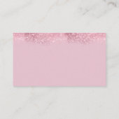 Niedlich Blush Pink Butterfly Babydusche Buchungsa Begleitkarte (Rückseite)