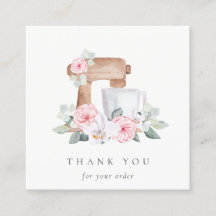 Niedlich Blush Pink Floral Cake Mixer Bäckerei Vie