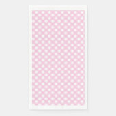 Niedlich Blush Pink Gingham Pattern Serviette (Vorderseite)