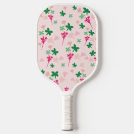 Niedlich Blush Pink Grün Botanischer Boho Bläschen Pickleball Schläger