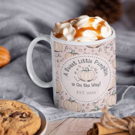 Niedlich Blush Pink Kleine Pumpkin Mama zu sein Kaffeetasse