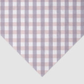 Niedlich Blush Pink & Lila Gingham Pattern Baby Gi Seidenpapier (Detail)