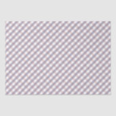 Niedlich Blush Pink & Lila Gingham Pattern Baby Gi Seidenpapier (Vorderseite)