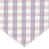 Niedlich Blush Pink & Lila Gingham Pattern Hallowe Tischdecke (Schrägansicht)