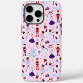 Niedlich Blush Pink Nutcracker Weihnachtsmuster Case-Mate iPhone Hülle (Rückseite)