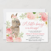 Niedlich Blush pink Ostersonnige Paare Babydusche Einladung (Vorderseite)