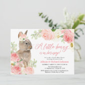 Niedlich Blush pink Ostersonnige Paare Babydusche Einladung (Stehend Vorderseite)