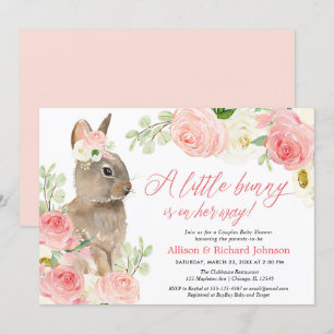Niedlich Blush pink Ostersonnige Paare Babydusche Einladung