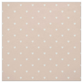 Niedlich Blush Pink Polka Dot Hearts Stoff
