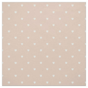 Niedlich Blush Pink Polka Dot Hearts Stoff