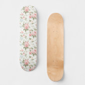 Niedlich Blush Pink Roses Alle-over-Muster Skateboard (Vorderseite)