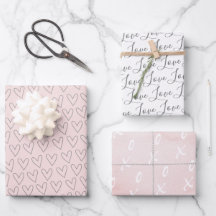 Niedlich Blush Pink XO Herz Valentins