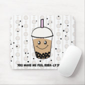 Niedlich Boba Bubble Tee Pun Mousepad (Mit Mouse)