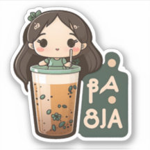 Niedlich Boba Tea Girl