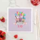Niedlich Boba Tee Geburtstagsfeier Napkins Serviette (Beispiel)