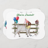 Niedlich Boer Goat Birthday Party Einladung (Vorne/Hinten)