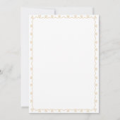 Niedlich Boho Baby Boy Lion Cub Pawprints Einladung (Rückseite)