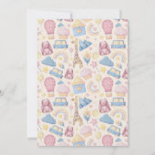 Niedlich Boho Baby Dusche Einladung (Rückseite)