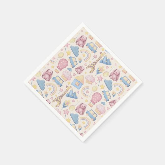 Niedlich Boho Baby Dusche Serviette (Ecke)