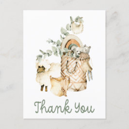 Niedlich Boho Baby Showgeschenk Vielen Dank Postkarte