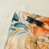 Niedlich Boho Beach Botanicals Blue Peach Florals Strandtuch (Beispiel)
