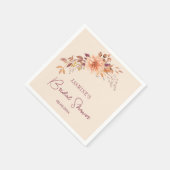 Niedlich Boho Brautparty Paper Napkin Serviette (Ecke)