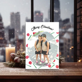 Niedlich Boho Candy Cane One Foto Einladung