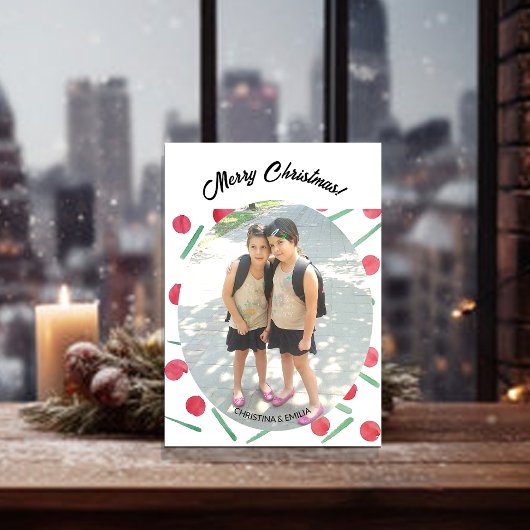 Niedlich Boho Candy Cane One Foto Einladung